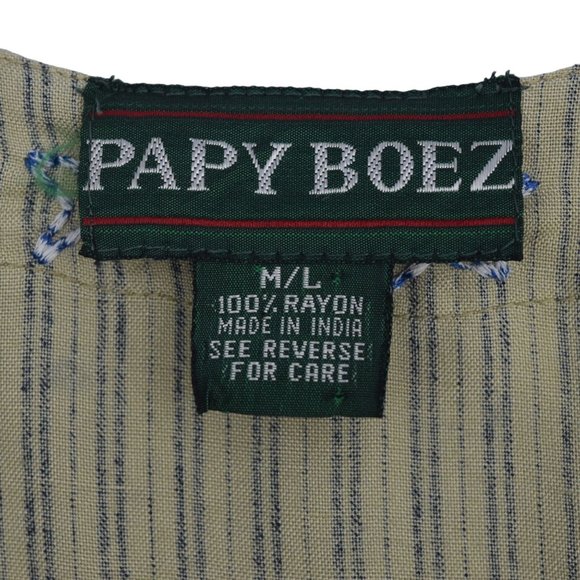 Vintage Papy Boez Dress Jumper Womens M L Emboirdered Midi Cottagecore Modest - Picture 6 of 9